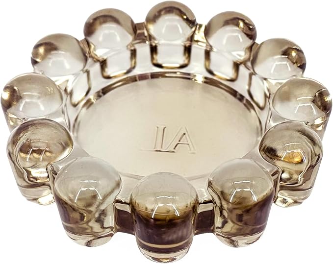 Original Bubble Candle Dish Small by Alice Lane – Amber Glass Decorative Candle Holder for Home Decor, Small Candles & Diffusers