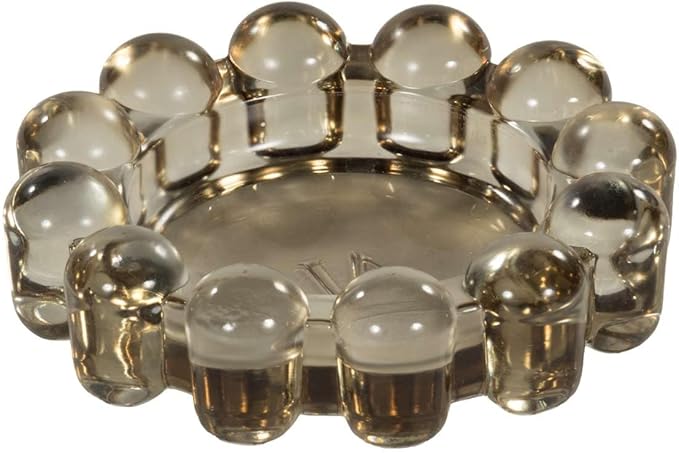 Original Bubble Candle Dish Large by Alice Lane – Smoky Glass Decorative Candle Holder for Home Decor, Large Candles & Diffusers
