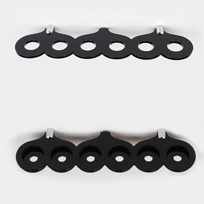 Lightsaber Wall Mount Lightsaber Stand Sword shelf Suitable for Lightsaber Stand Lightsaber Display Swords Light Saber Sword Wall Bracket (Black 6 holes)