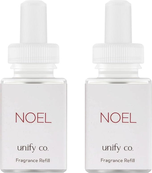 Pura & Unify Co. Home Scent Refill - Smart Home Air Diffuser - Long-Lasting Luxury Fragrance per Refill - Home Essential - Clean & Safe Diffuser Fragrance - 2 Pack, Noel