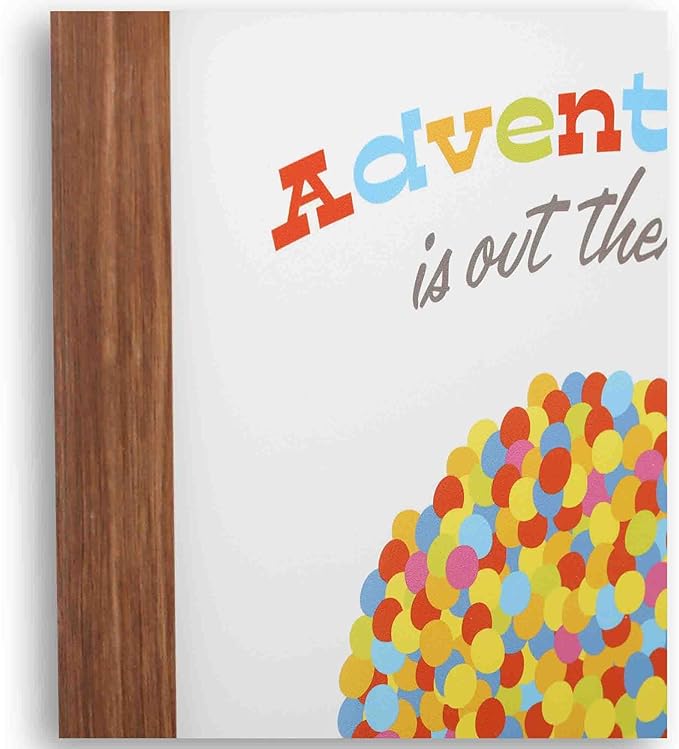 Disney Pixar Up Adventure is Out There Framed Wood Wall Decor - Cute Up Movie Wall Art With Inspiring Quote