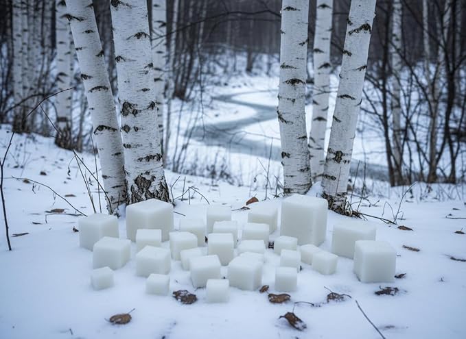 White Birch Strongly Scented Hand Poured Vegan Wax Melts, 12 Scented Wax Cubes, 6.4 Ounces in 2 x 6-Packs