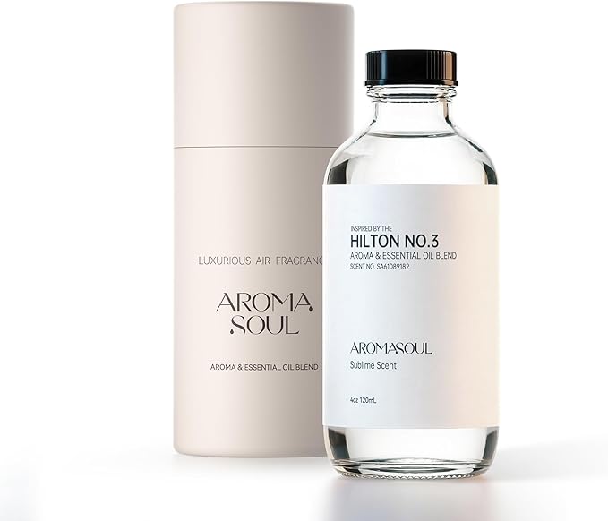 Hotel Diffuser Oil Inspired by Hilton Scent - Premium Fragrance Oil for Ultrasonic and Waterless Diffuser - 120 mL, 4 fl oz