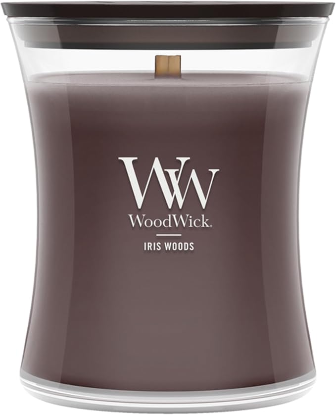 Woodwick Iris Woods Medium Hourglass Candle