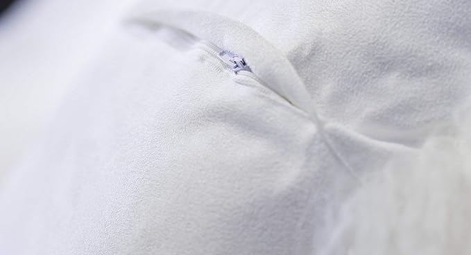 100% Real Mongolian Lamb Fur Cushion Cover/Pillowcase (26x26inch, White)