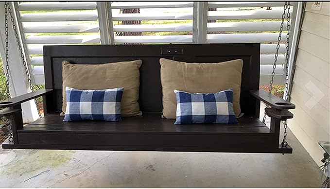 VAKADO 12x20 inch Pack of 2 Lumbar Buffalo Plaid Throw Pillow Covers Decorative Rectangle Farmhouse Retro Cushion Cases Home Decor for Couch Sofa Patio, Blue and White