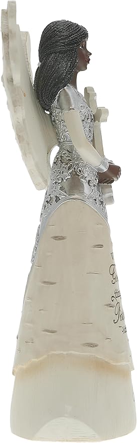 Pavilion Gift Company - with God - 6.5" EBN Angel with Cross