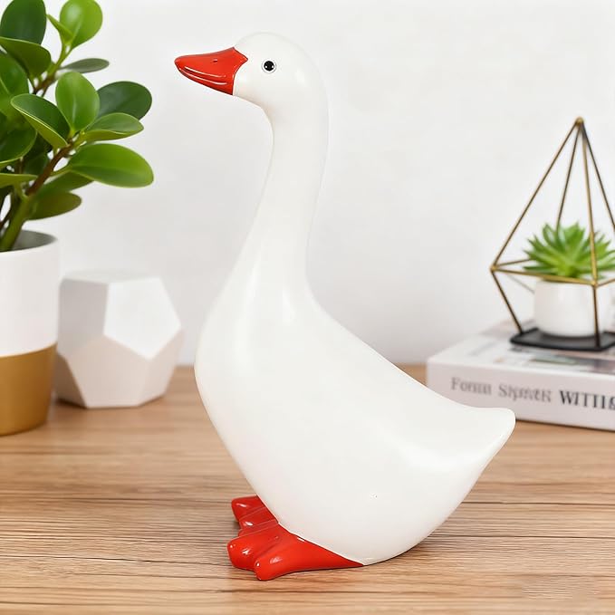 Desk Goose Table Decorations Office Decor for Women Desktop Goose 7 inch Desk Decor for Women Desk Accessories Figurines