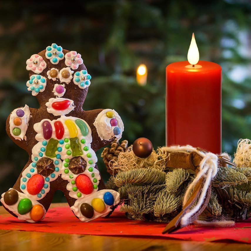 Flameless battery Operated LED candles 3D wick with10 key button remote control 24-hour timer Set of 9 electric flickering pillar real wax ApplyTo Party, Wedding,Dinner，gift and Home Decoration