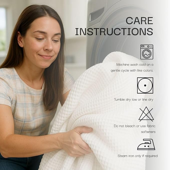 Salt Earth GOTS Certified 100% Organic Cotton Throw Blanket, 90" X 90" Waffle Blankets & Throws for Bed, Throw Blanket for Couch,Modern and Cozy Blanket,All Seasons, Comfy Soft Blanket(Scottish Grey)
