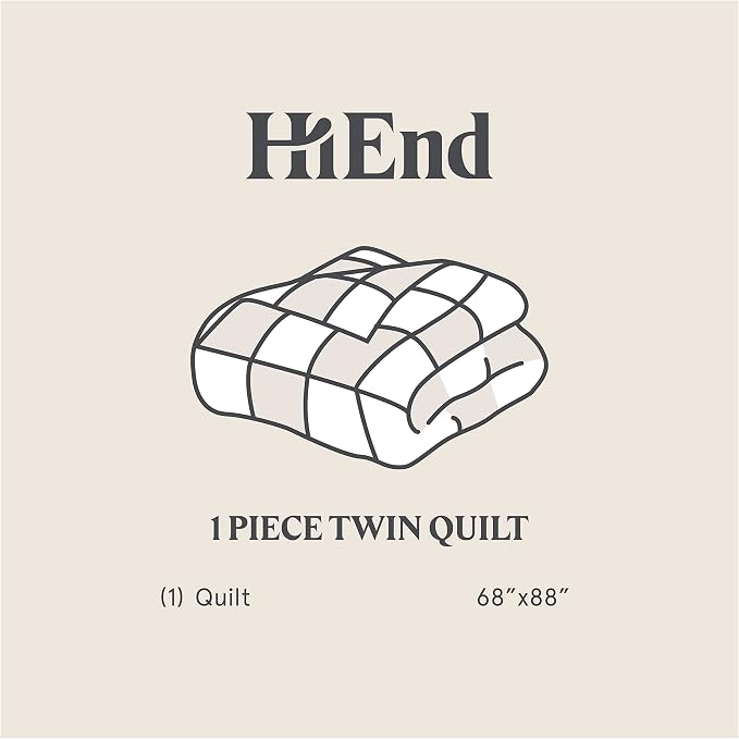 HiEnd Accents Stonewashed Cotton Velvet Quilt, Twin Size, Gray Solid Color, Classic Traditional Rustic Style Luxury Bedding, Soft Lightweight Bed Cover