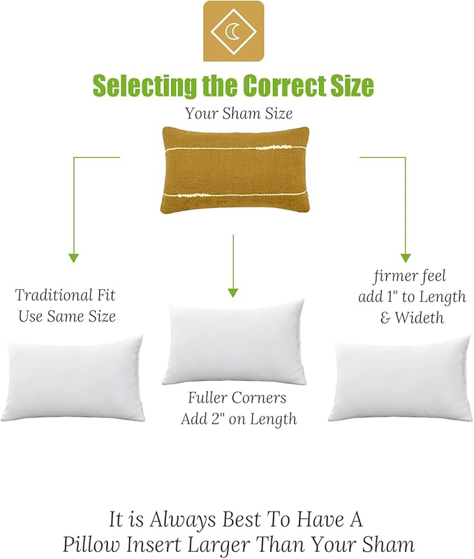TOPGREEN Feathers Down Pillow Inserts 14x24, Set of 2, 100% Organic Cotton Shell, Soft Decorative Lumbar Pillow Insert for Living Room Sofa, Couch, or Bed (White)