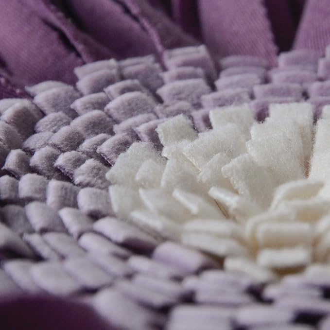 OiseauVoler Decorative Throw Pillow Covers 18x18 Inches 3D Flower Cushion Cases Handmade Square Pillowcases for Couch Bed Living Room Home Decor Purple