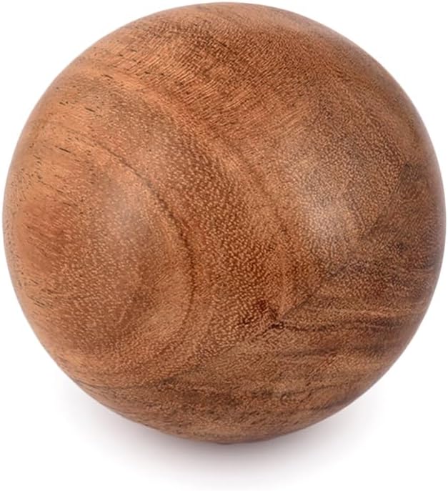 NIRMAN Decorative Acacia Wood Round Balls Set of 3 for Christmas Decorative Bowls Table Centerpiece | Coffee Table and House Décor (Set of 3), (3" x 3" x 3")
