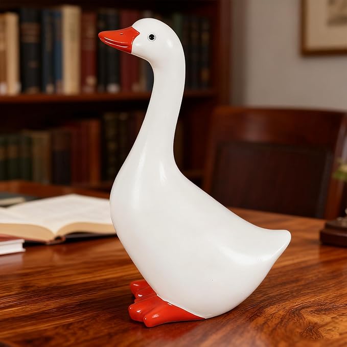 Desk Goose Table Decorations Office Decor for Women Desktop Goose 7 inch Desk Decor for Women Desk Accessories Figurines