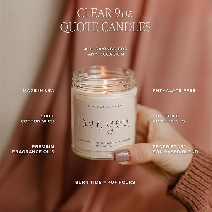 Sweet Water Decor OMG, You're Engaged! Candle - Tropical Fruits, Sugared Citrus, Mountain Green Scented Soy Candle for Home - Couple Engagement Gifts - 9oz Clear Jar, 40 Hour Burn Time, Made in USA