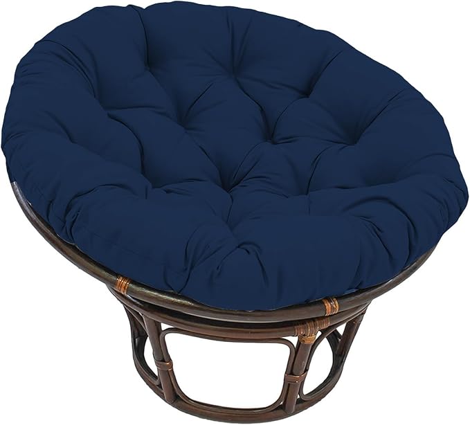 Papasan Round Chair Cushion, Thickened Soft Egg Chair Cushions Replacement, Hanging Swing Seat Pads for Outdoor Indoor Garden Patio (Without Seats)