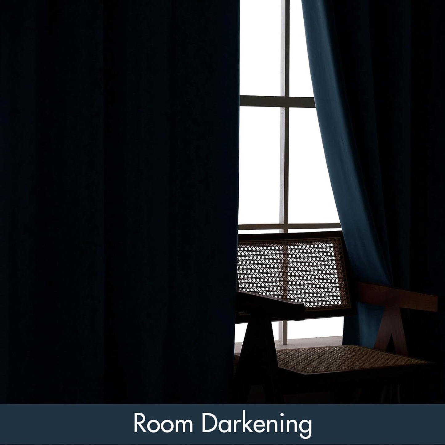 MIULEE Dark Slate Velvet Curtains Thermal Insulated Blackout Curtain Drapes for Bedroom Living Room Darkening 84 Inches Long Curtains Panels Rod Pocket Set of 2