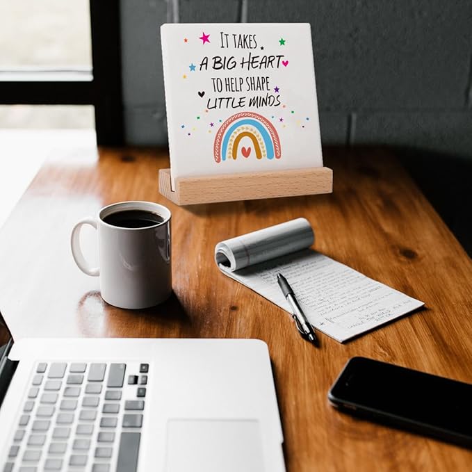 Teacher Appreciation Gifts for Christmas, Graduation Birthday Teacher's Day Gifts for Teacher Mentor Coach- It takes a big heart to shape little minds