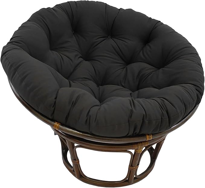 Papasan Round Chair Cushion, Thickened Soft Egg Chair Cushions Replacement, Hanging Swing Seat Pads for Outdoor Indoor Garden Patio (Without Seats)