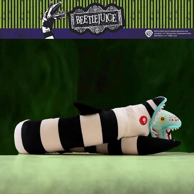 Collectibles Beetlejuice Halloween Sandworm Bedding Super Soft Cozy Decorative Pillow, (Officially Licensed Product) By Franco