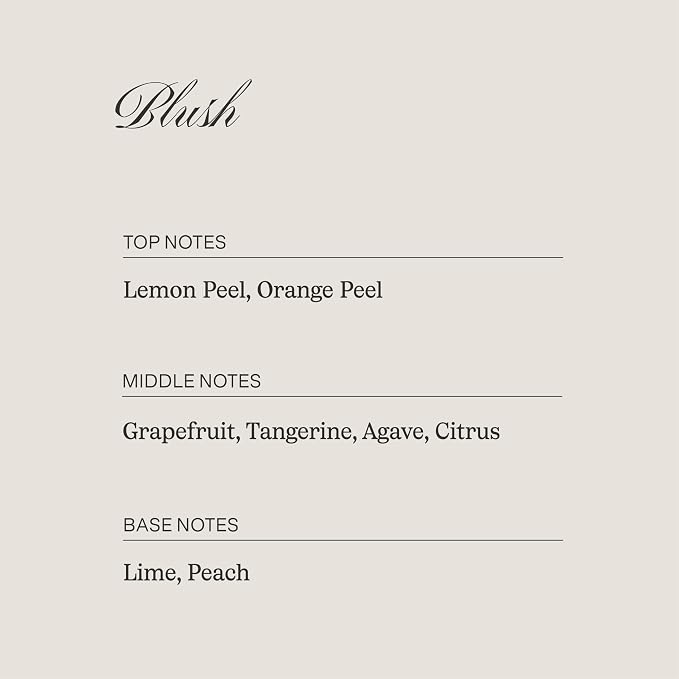 Enlighten Blush Candle | Luxurious Orange Peel, Tangerine & Grapefruit Scent | Double Scent Load for Enhanced Aroma | Eco-Friendly, Hand-Poured Soy Wax | 12oz Glass Tumbler | Made in USA