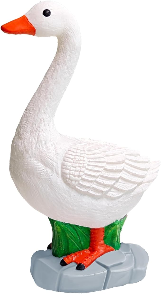 Exasinine Desk Goose Figurine 7 Inch Desk Goose Statue for Office Table Decor Home Decoration