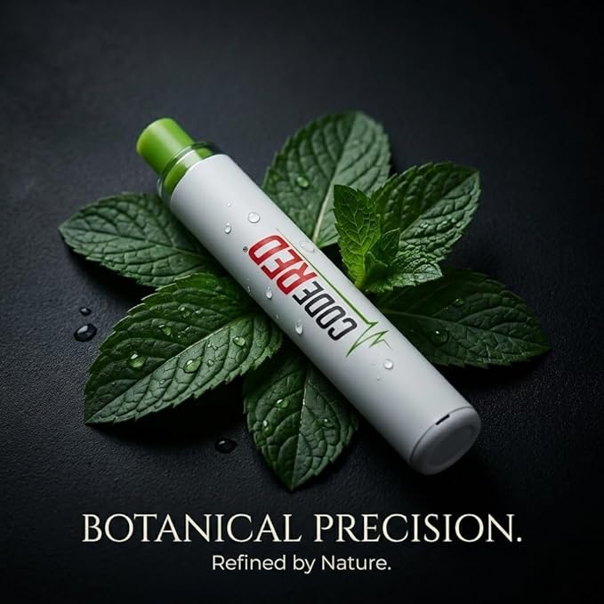 Code Red V-Aid Mullein Mint Diffuser - Plant-Based Herbal Diffuser Stick with Cool Mint, Mullein, Thyme - Relaxation Stick for Daily Balance - 600 Uses - 10 Pack