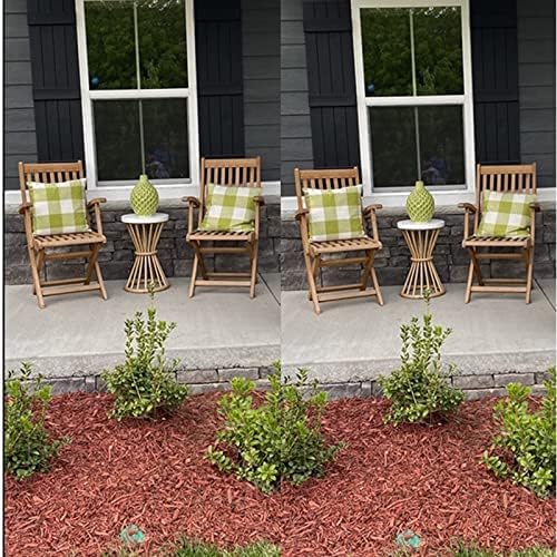 VAKADO 26x26 Set of 2 Grass Green White Buffalo Plaids Decorative Throw Pillow Covers Retro Farmhouse Checkered Sage Green Furniture Square Cushion Cases Home Decorations for Couch Patio Sofa Outdoor