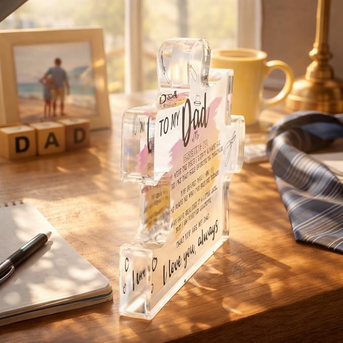 To My Dad – Best Dad Ever Gifts, Valentines Fathers Day Daddy Gifts from Daughter or Son, Golf Dog Bonus Father in Law Birthday Gift