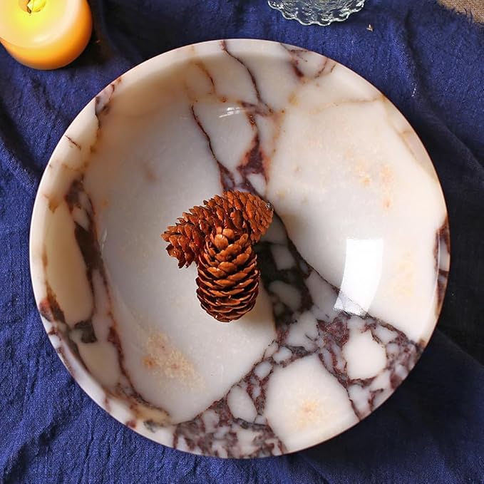 Luxury decorative marble bowl for home decoration for decoration,Key bowl for entryway table, Catchall for coins, change candy, organizer marble tray.