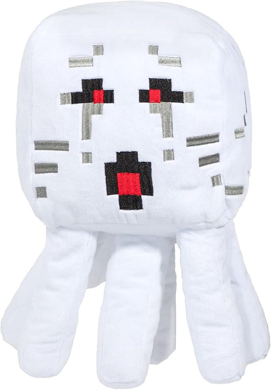 Minecraft Ghast Plush Stuffed Pillow Buddy - Super Soft Polyester Microfiber, 15 inches (Official Minecraft Product)