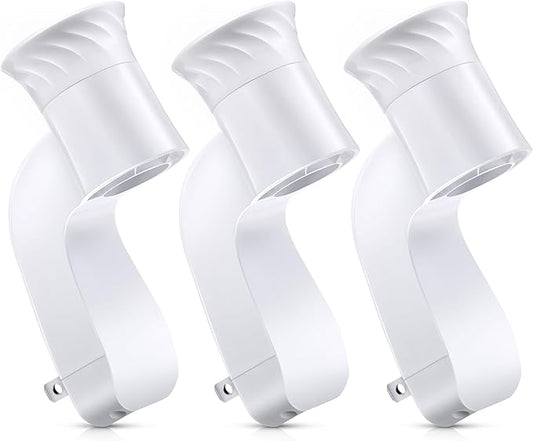 Hohean 3 Pack Wall Fragrance Plug in Compatible with Bath and Body Works WallFlower Refills, ETL Certified, Rotatable, Precise Scent Adjustable Fragrance Control Diffuser Plug for Home, Office (White)