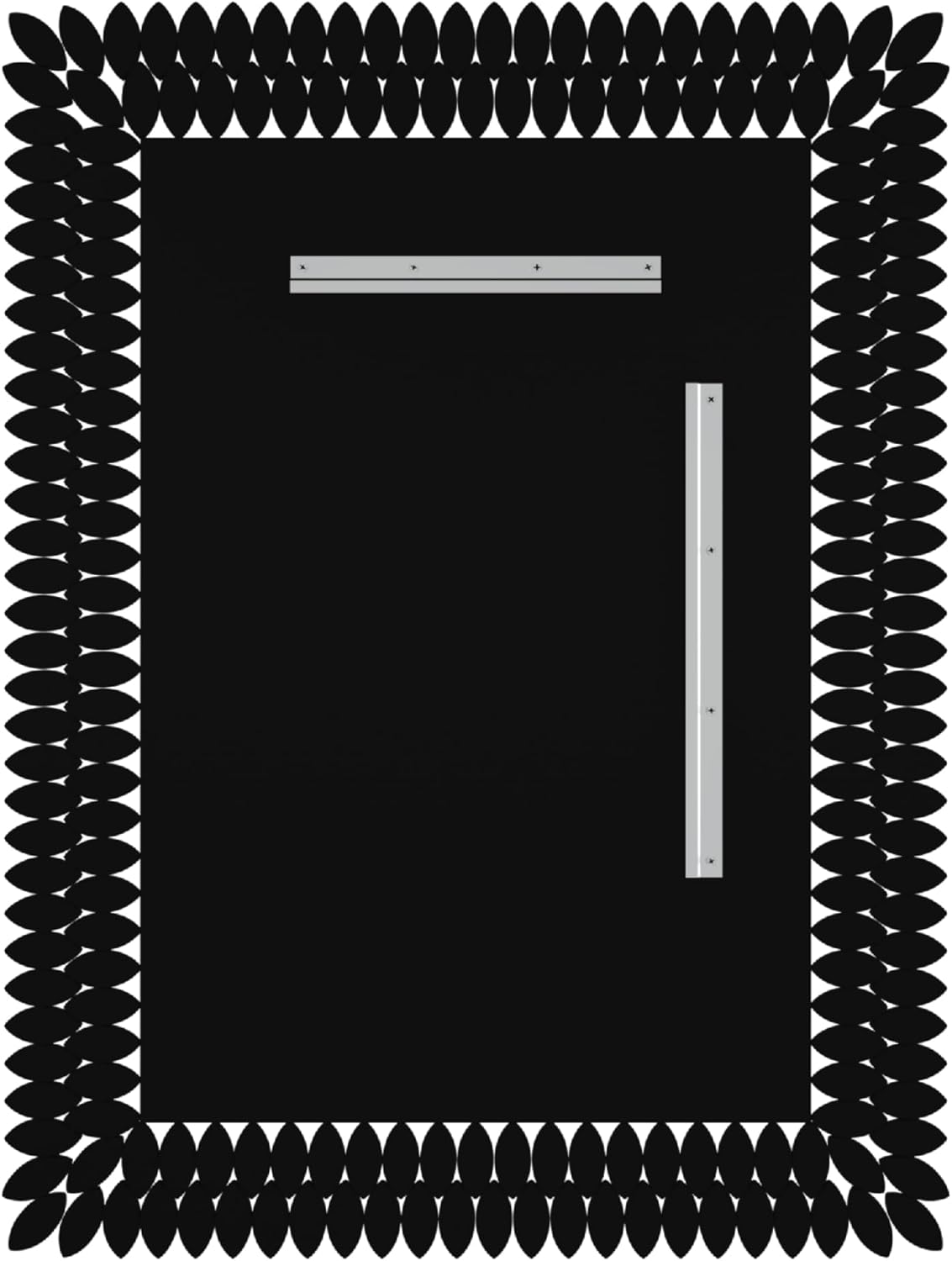 Kelly Miller 30"x40" Jeweled Bathroom Wall Mirror, Large Rectangle Mirror Decorative Mirror Luxury Vanity Mirror with Diamonds for Master Bath Half Bath Living Room Bedroom Fireplace Mantle Entryway