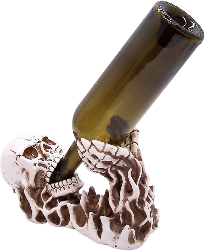 Wowser Gothic Skeleton Wine Bottle Holder - Wine Accessories & Kitchen Organizer