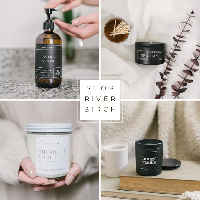 River Birch Tobacco Sandalwood Scented Linen and Room Spray | Home Fragrance | 4 oz Glass Amber Bottle | Luxury Signature Scent | Handmade in Texas