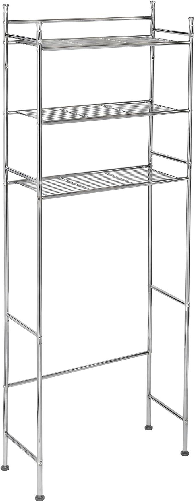 Honey-Can-Do Over-the-Toilet Storage Shelf, 3 Tier Space Saver Bathroom Organizer Rack, Storage for Towels, Toiletries & Accessories