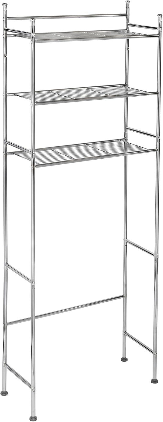 Honey-Can-Do Over-the-Toilet Storage Shelf, 3 Tier Space Saver Bathroom Organizer Rack, Storage for Towels, Toiletries & Accessories
