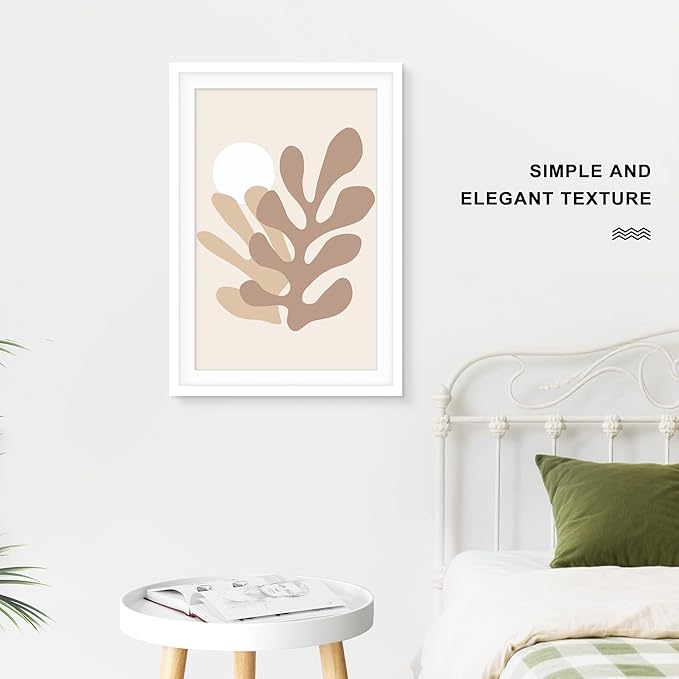 Picrit 13x19 Poster Frame Set of 12, Display Pictures 11 x 17 with Mat or 13 x 19 without Mat, White Wall Gallery Photo Frames Display for Home Decor