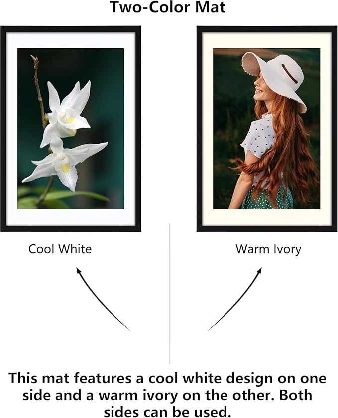 CORE ART 24x36 Poster Frame 4 Pack - Black Picture Frame for Wall Display, Fits 20x30 with Mat or 24 x 36 Without Mat, Horizontal & Vertical Mounting