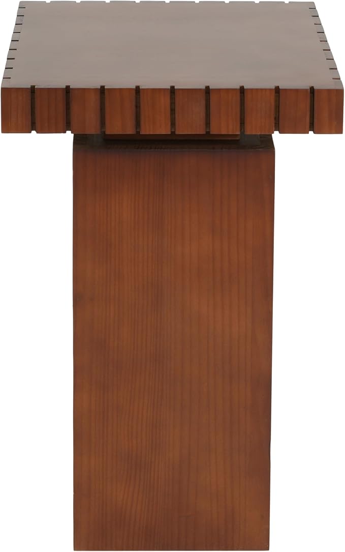 Christopher Knight Home Sidas Modern Square Side Table, Living Room Sofa End Table, Small Coffee Table, No Assembly Needed, Walnut