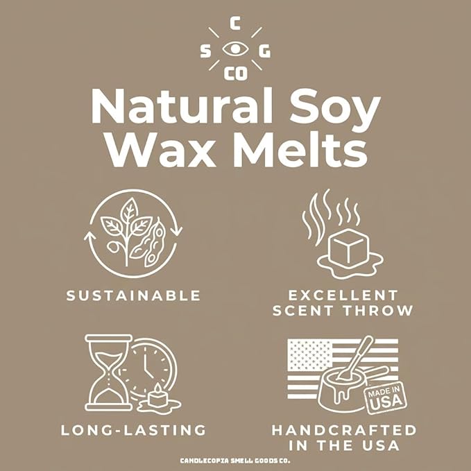 Cinnamon Clove Strongly Scented Hand Poured Vegan Wax Melts, 12 Scented Wax Cubes, 6.4 Ounces in 2 x 6-Packs