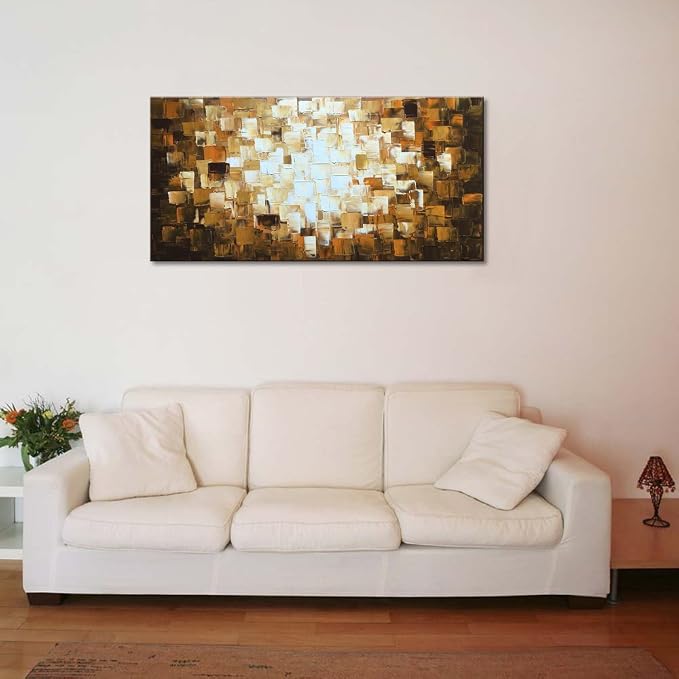 Large Textured Abstract Wall Art Modern Oil Painting on Canvas Picture Artwork Decor for Wall