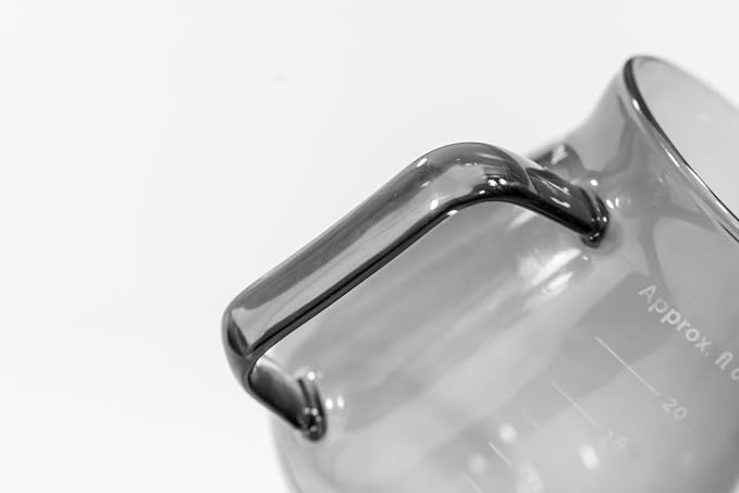 Ethoz® by Planetary Design Glass Carafe – Borosilicate Glass Pitcher for Brewing & Serving. Ergonomic Design, Calibrated Measurements, and Temperature-Resistant Durability.