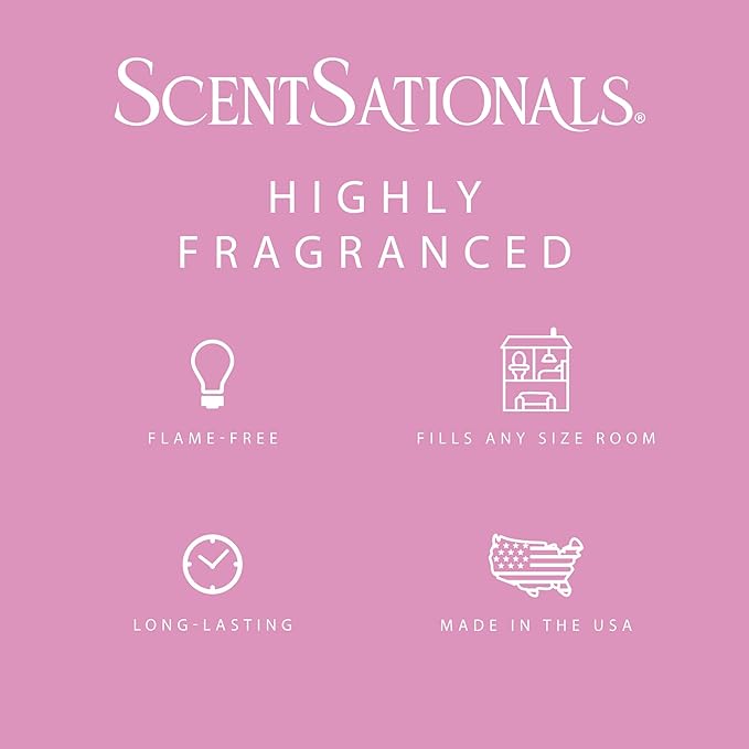 Scentsationals Wax Melts, Wax Cubes Strong Scent - Cotton Candy Cloud - Long Lasting Scented Melts for Warmer, 10oz (24-Cubes)