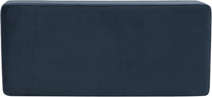 HomePop Malmo 36" Storage Bench - Blue Velvet