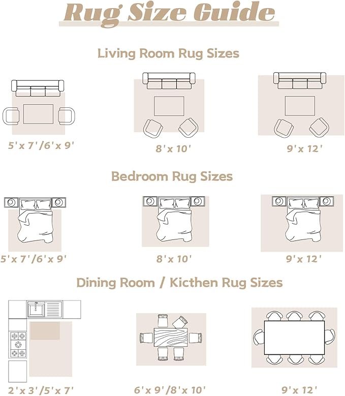 Area Rug 5x7 Washable Rug, Vintage Boho Medallion Rugs Non-Slip Soft Low Pile Large Distressed Rug Indoor Retro Carpet for Living Room Bedroom Dining Room Home Office (Beige, 5'x7')