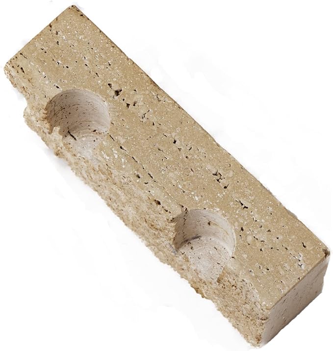 Marble Taper Candle Holder,Travertine Stone Candlestick Holder, Beige