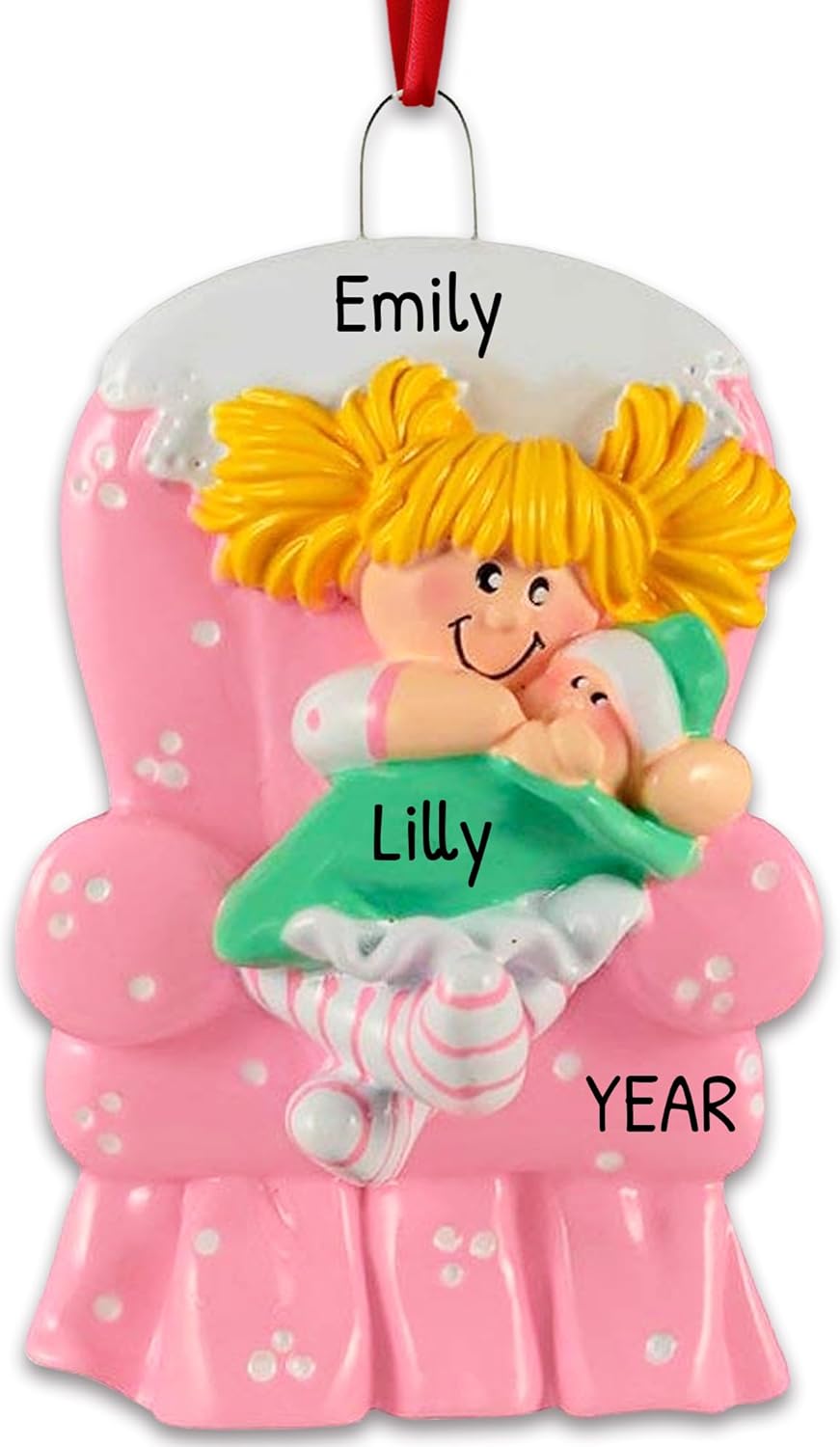 Personalized Sibling Christmas Ornaments 2024 - Sister Ornaments My First Christmas as a Big Sister Ornament New Big Sister Family Ornaments Children