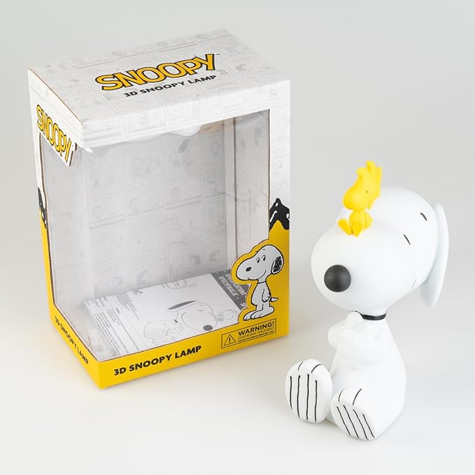 Grupo Erik Snoopy Lamp | Night Light, Kids Lamp, Desk Lamp, Mood Lights, Table Lamp | Snoopy Gifts, Snoopy Merchandise, Peanuts Snoopy, Gifts for Dog Lovers
